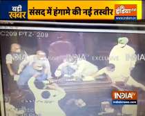 Rajya Sabha chairman suspends 8 MPs accused of causing ruckus in Parliament (watch video)