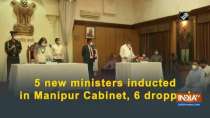 5 new ministers inducted in Manipur Cabinet, 6 dropped