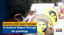 Kolkata artist pays homage to Sushant Rajput through his paintings