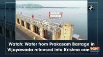 Watch: Water from Prakasam Barrage in Vijayawada released into Krishna canals