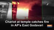 Chariot at temple catches fire in AP