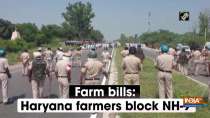Farm bills: Haryana farmers block NH-9
