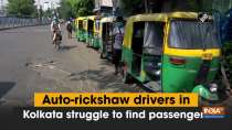 Auto-rickshaw drivers in Kolkata struggle to find passengers