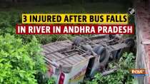3 injured after bus falls in river in Andhra Pradesh