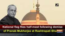 National flag flies half-mast following demise of Pranab Mukherjee at Rashtrapati Bhavan
