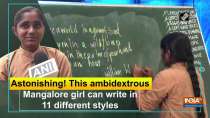 Astonishing! This ambidextrous Mangalore girl can write in 11 different styles