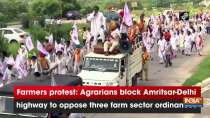Farmers protest: Agrarians block Amritsar-Delhi highway to oppose three farm sector ordinances