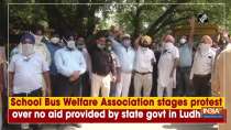 School Bus Welfare Association stages protest over no aid provided by state govt in Ludhiana