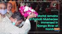 Mortal remains of Pranab Mukherjee immersed in Ganga River at Haridwar