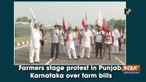 Farmers stage protest in Punjab, Karnataka over farm bills