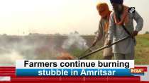 Farmers continue burning stubble in Amritsar