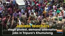 Jobless teachers stage protest, demand alternative jobs in Tripura