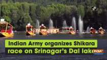 Indian Army organizes Shikara race on Srinagar