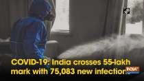 COVID-19: India crosses 55-lakh mark with 75,083 new infections