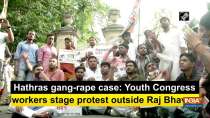 Hathras gang-rape case: Youth Congress workers stage protest outside Raj Bhavan