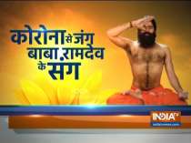 Swami Ramdev suggests doing yogasanas daily to keep the lungs strong