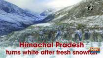 Himachal Pradesh turns white after fresh snowfall