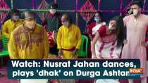 Watch: Nusrat Jahan dances, plays 