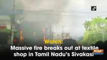Watch: Massive fire breaks out at textile shop in Tamil Nadu