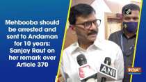 Mehbooba should be arrested and sent to Andaman for 10 years: Sanjay Raut on her remark over Article 370