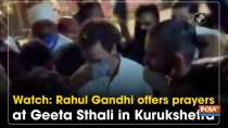Watch: Rahul Gandhi offers prayers at Geeta Sthali in Kurukshetra