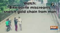 Watch: Bike-borne miscreants snatch gold chain from man