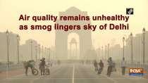 Air quality remains unhealthy as smog lingers sky of Delhi