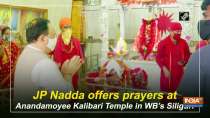 JP Nadda offers prayers at Anandamoyee Kalibari Temple in WB
