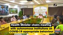 Health Minister chairs meeting with autonomous institutions on COVID-19 appropriate behaviour
