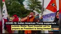 Indian-American Trump supporters call for prayers outside Walter Reed Hospital, where President is being treated