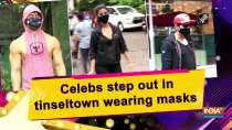 Celebs step out in tinseltown wearing masks