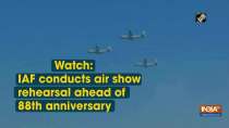 Watch: IAF conducts air show rehearsal ahead of 88th anniversary