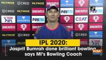 IPL 2020: Jasprit Bumrah done brilliant bowling, says MI
