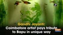 Gandhi Jayanti: Coimbatore artist pays tribute to Bapu in unique way