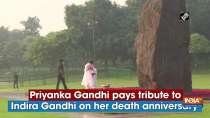 Priyanka Gandhi pays tribute to Indira Gandhi on her death anniversary