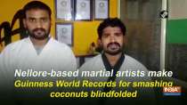 Nellore-based martial artists make Guinness World Records for smashing coconuts blindfolded