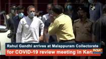 Rahul Gandhi arrives at Malappuram Collectorate for COVID-19 review meeting in Kerala