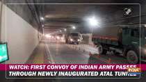 Watch: First convoy of Indian Army passes through newly inaugurated Atal Tunnel