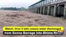 Watch: Over 2 lakh cusecs water discharged from Sonna Barrage into Bheema River
