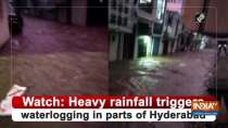 Watch: Heavy rainfall triggers waterlogging in parts of Hyderabad