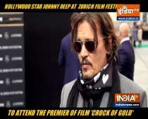 Johnny Depp attends premiere of his film Crock of Gold at Zurich Film Festival