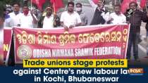 Trade unions stage protest against Centre