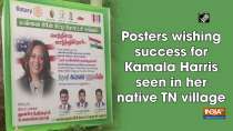 Posters wishing success for Kamala Harris seen in her native TN village