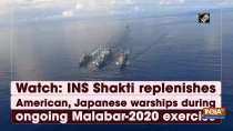 Watch: INS Shakti replenishes American, Japanese warships during ongoing Malabar-2020 exercise