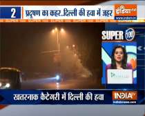 Super 100 | Air pollution level deteriorates in Delhi on Diwali night