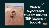 Watch: 5-years-old student salutes ITBP jawans in Ladakh