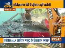 MP: Police demolishes illegal property of Congress MLA Arif Masood in Bhopal