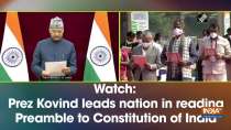 Watch: President Kovind leads nation in reading Preamble to Constitution of India