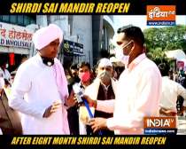 Shirdi Sai Mandir opens after eight months