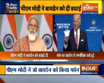 PM Modi congratulates Joe Biden and Kamala Harris on US election victory